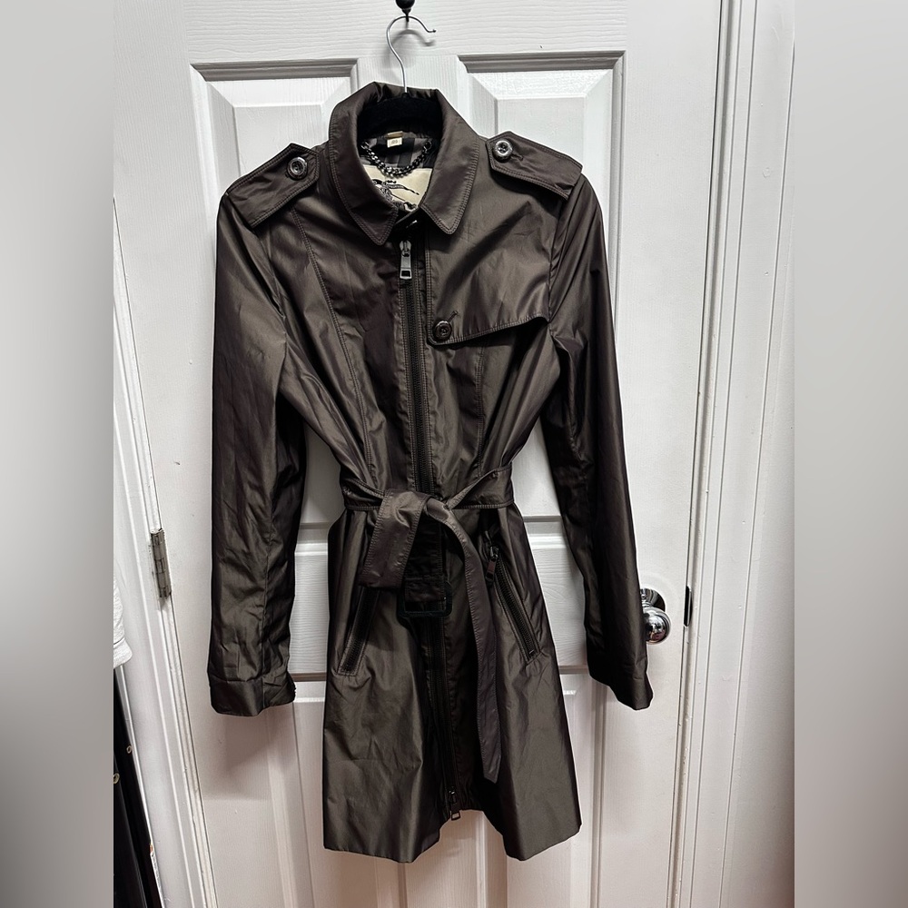 Burberry Belted Trench Check Interior